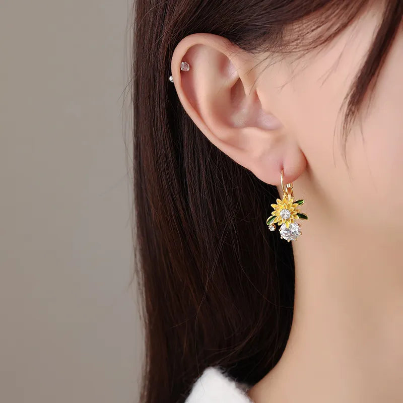 Sunflowers Earrings + FREE 1 Pair