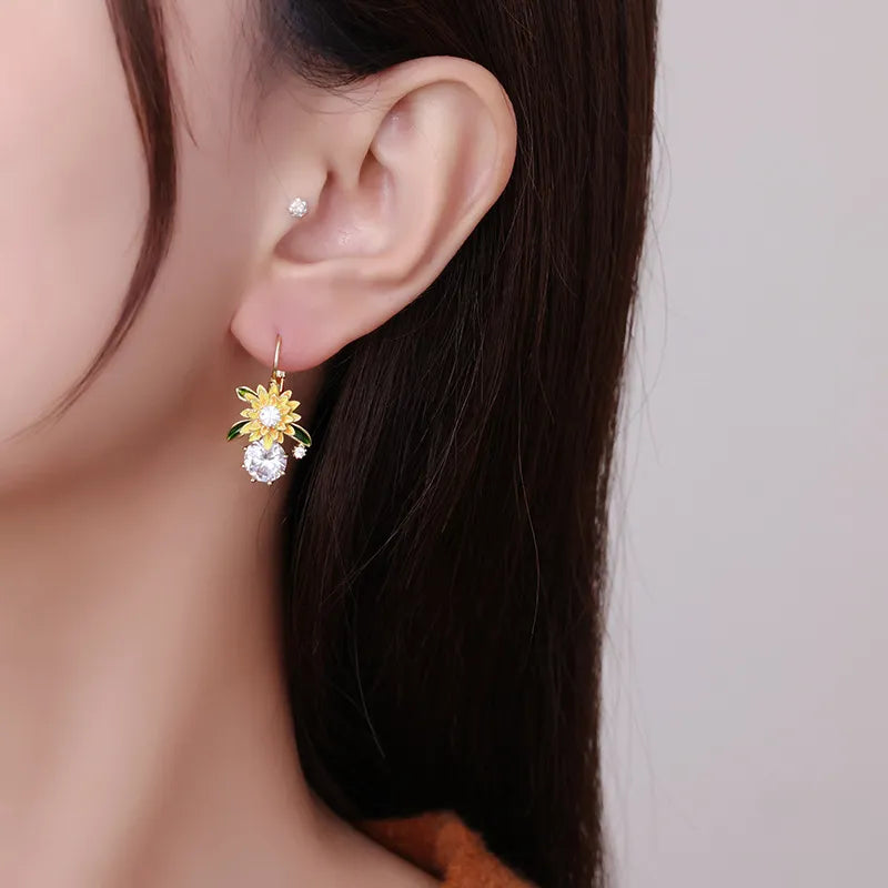 Sunflowers Earrings + FREE 1 Pair