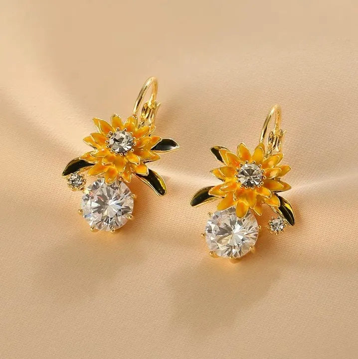 Sunflowers Earrings + FREE 1 Pair