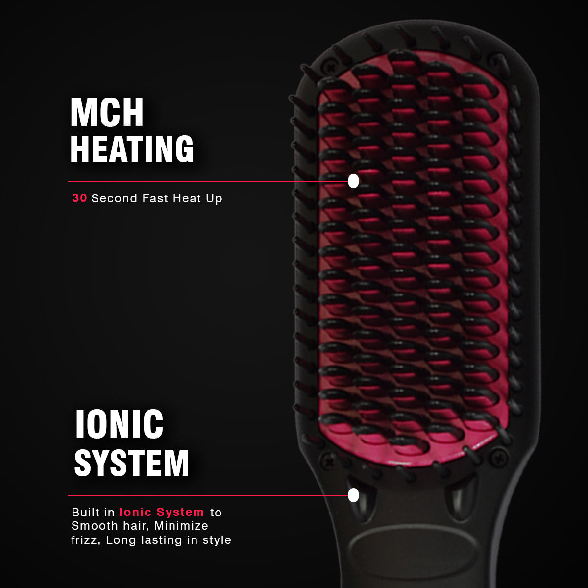 hairbrush straightener