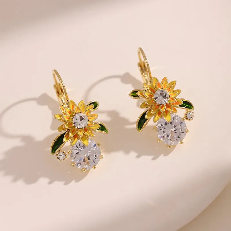 Sunflowers Earrings + FREE 1 Pair