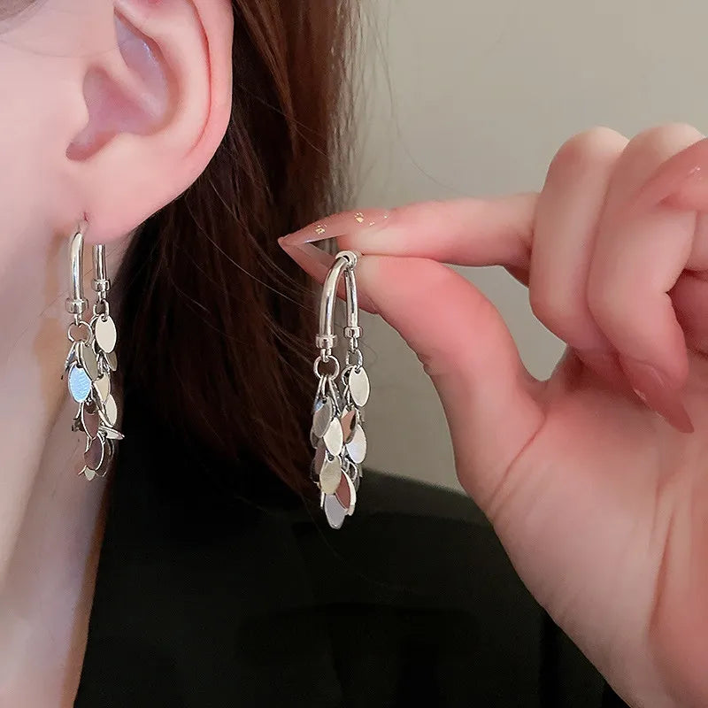 Sequin Tassel Earrings ( Buy 1 Get 1 Free )