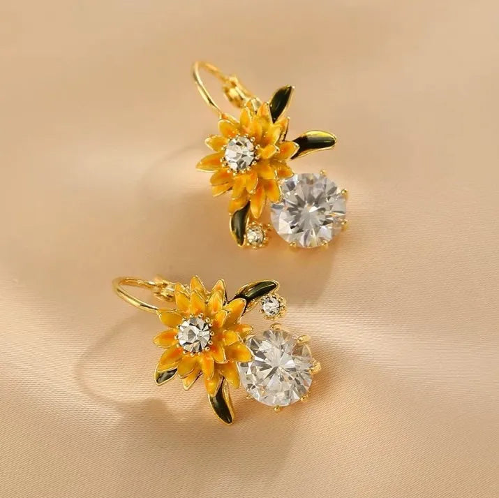 Sunflowers Earrings + FREE 1 Pair