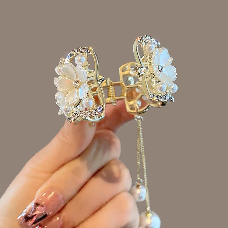 Butterfly Flower Tassel Ponytail Hairpin