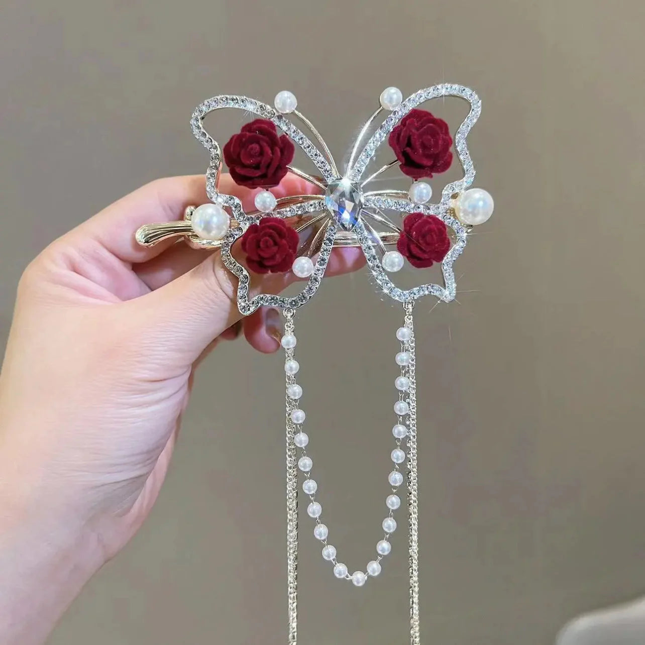 Limited Butterfly Tassel Hair Clip