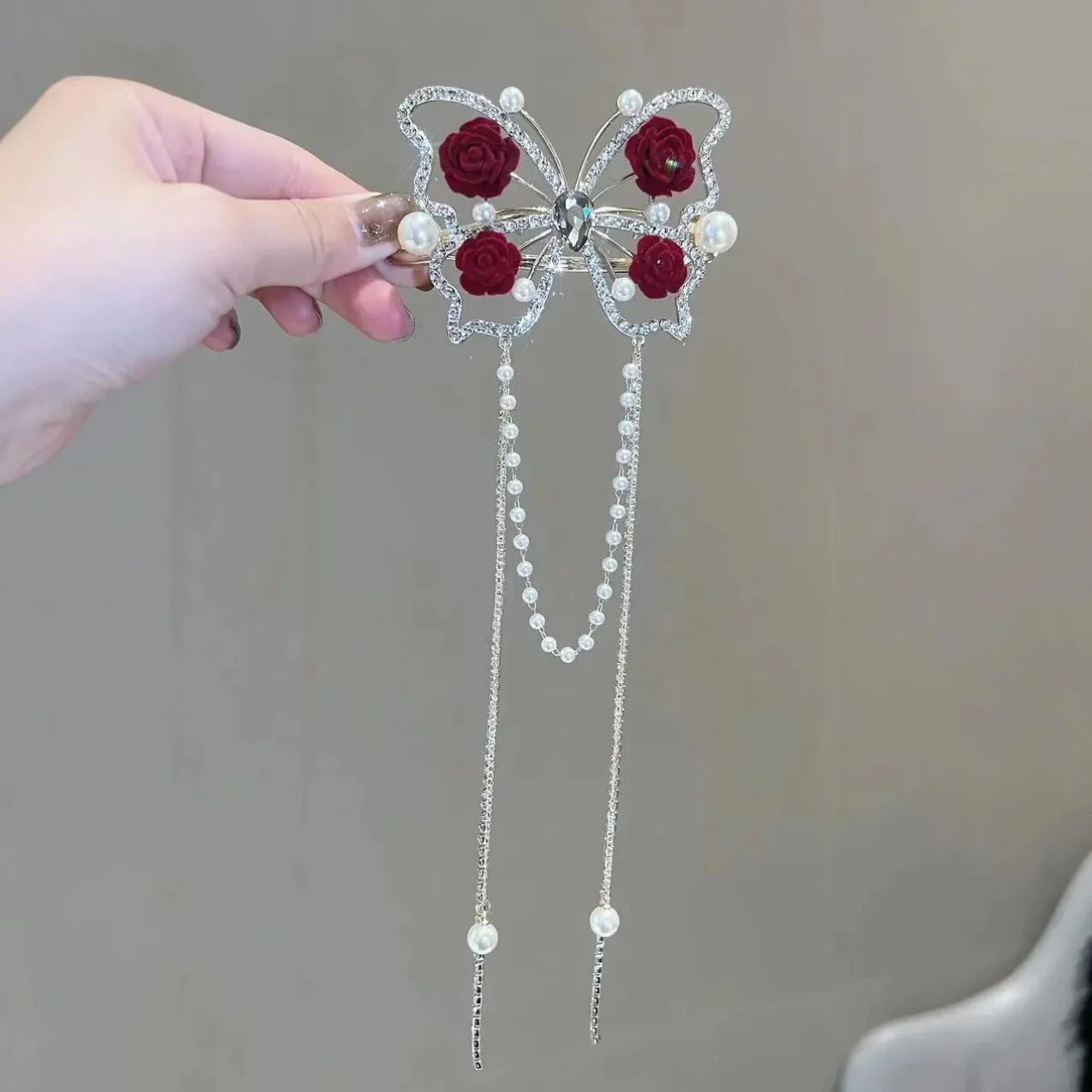 Limited Butterfly Tassel Hair Clip